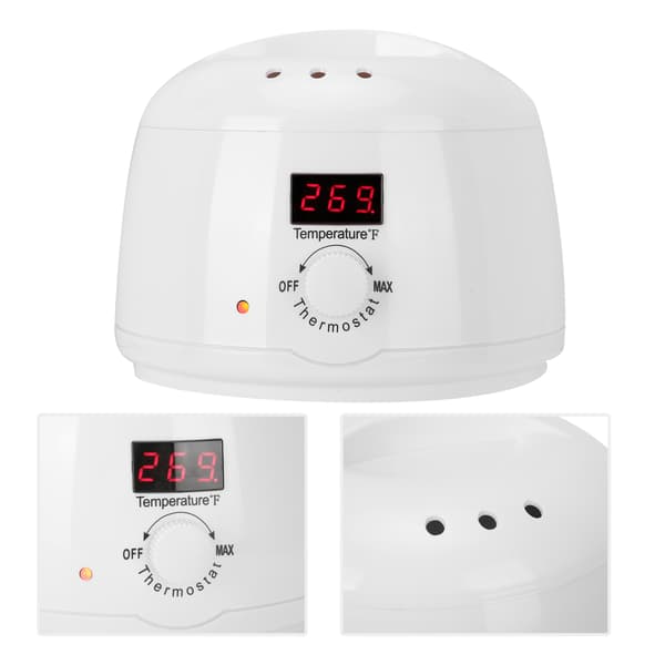 100W Profesjonell Mini Elektrisk Voksovn Varmere Smeltemaskin for Hårfjerning 500ml US Plug 110V