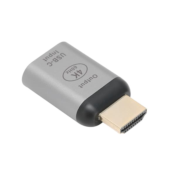 Typ-C hona till HD Multimedia Interface-adapter 4K 60Hz-adapter Typ C 4K-omvandlare för Windows/Android/OS X
