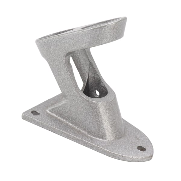 Flaggstångshållare i aluminiumlegering, dubbla hål, rostfri, tjock, kraftig flaggstångshållare för utomhusbruk, silver