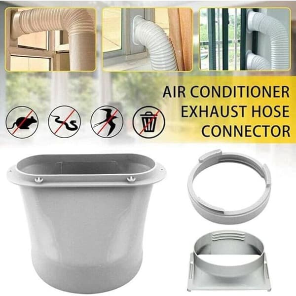 1 PC Universal Window Adapter Portable Air Conditioner Hose Exhaust Pipe 15cm Hose Accessory (Square)