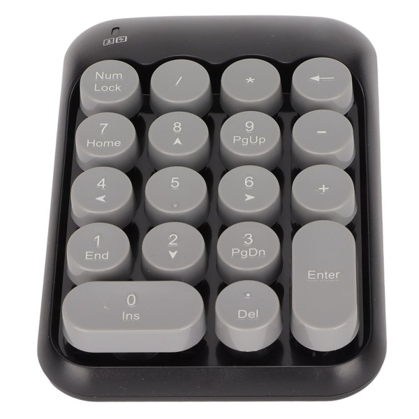 TYPE C Numeriskt Tangentbord 18 Tangenter 2.4G Trådlöst 10M Transmission Tangentbord Vintage Runt Frostat Numeriskt Tangentbord för Laptop