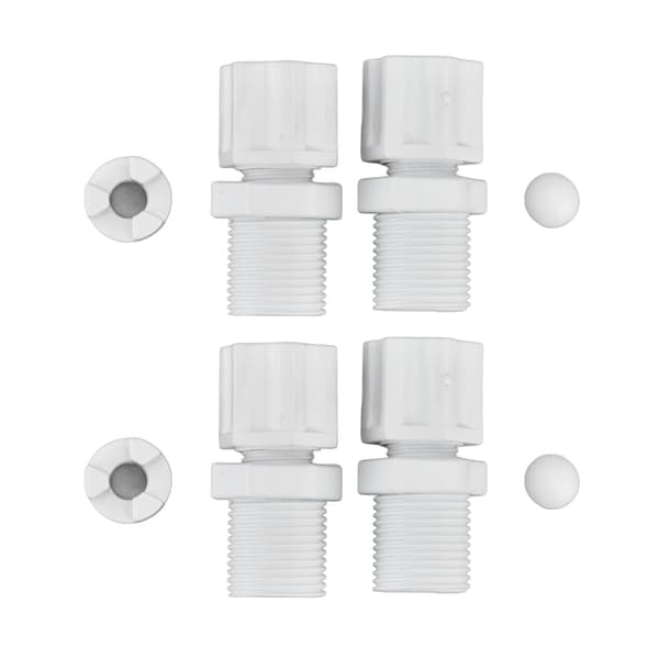 2 sæt kontraventil indløbsfitting adapter samling swimmingpool rengøringstilbehør til HAYWARD CL200 CL220