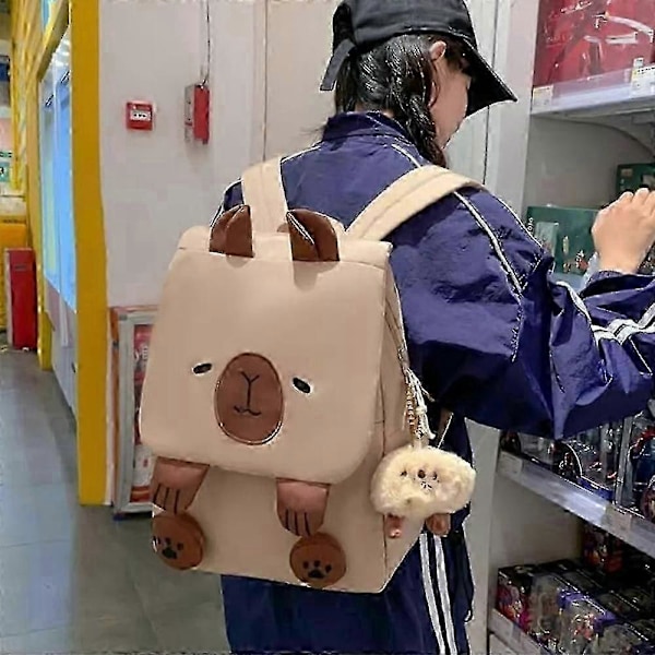 Kapibara-reppu, Kawaii Kapibara-reppu säädettävillä olkaimilla, valkoinen