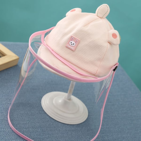 Baby Face Guard Avtakbar Barn Face Guard Hat Avtakbar Transparent Face Guard Rosa