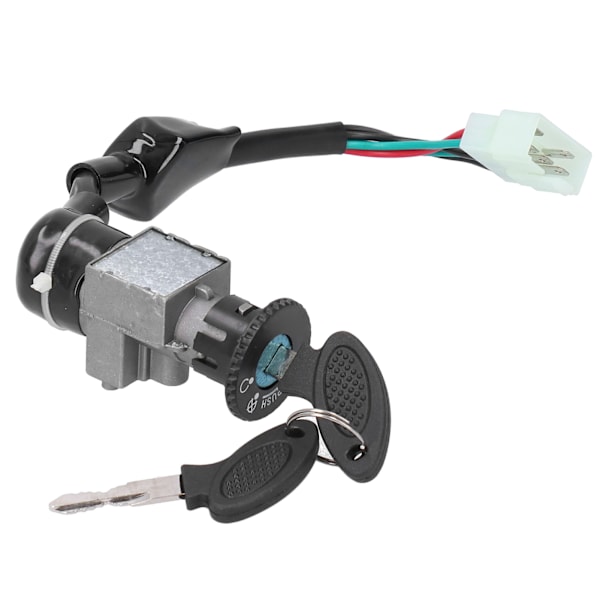 Tändningslås Bränsle Gaslock Sadel Lås Nyckel 5 Pin Plug Set Passar för GY6 Scooters(Moped) 50cc 150cc