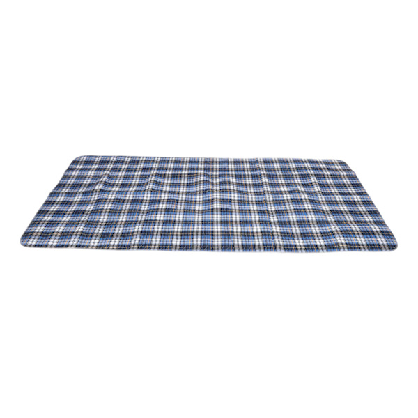 Inkontinenssengunderlag Multipurpose Vanntett Gjenbrukbar Vaskbar Tisseunderlag for Voksne Eldre Blå Rutete 180x200cm / 70.9x78.7in