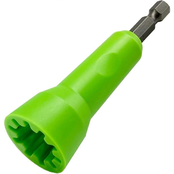 Wire Nut Twister, Ideal Elektrisk Wire Nut Twister for Drill - 2 STK Wire Twisting Tool 1/4\" Chuck Forbedrer Effektivitet ZD b2 1 Pakke Grønn