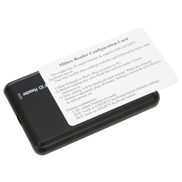 USB-kortläsare med utbytbart utdataformat 13,56 MHz kontaktlös för RFID-kortläsare för passersystem