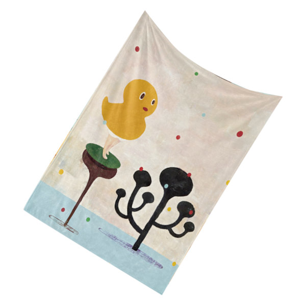 Kunstnerisk mønstret tæppe, behageligt, maskinvaskbart, dekoration, klart tryk, tæppe BL681-5 140x200cm