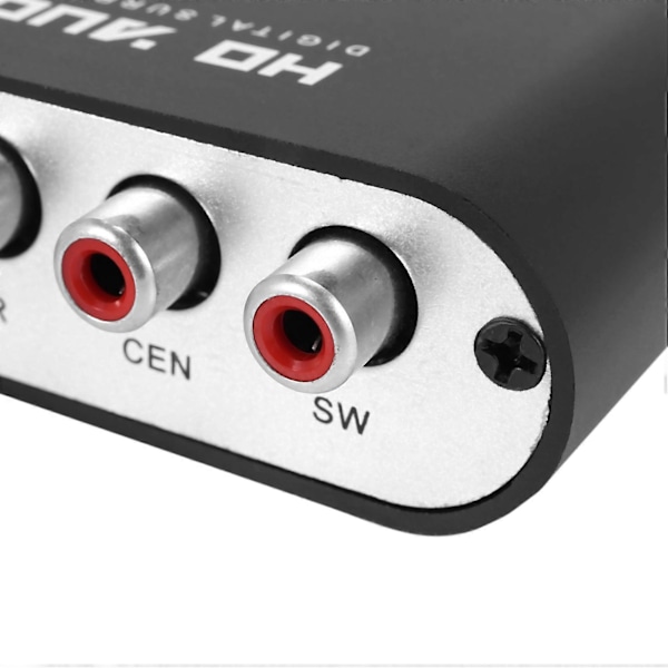 5.1 CH Audio Decoder SPDIF Koaksiaali RCA DTS AC3 Digitaalinen PS3:lle