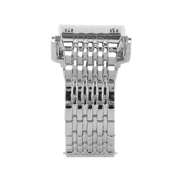 Alloy Watch LED Digital Display Quick Release Fasjonabel herreklokke for daglig virksomhet Sølvblått lys