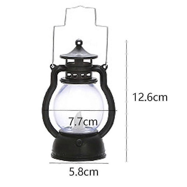 Mini Lyktor 2-pack LED Små Lyktor Inomhus Lyktor Dekorativa Utomhus Hängande Lykta Dekorativ Brons Guld Svart