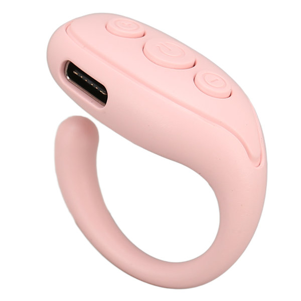 Mobiltelefon Bluetooth fjärrkontroll ABS ringform Lång batteritid Kamera fjärrkontroll slutare för surfplatta Rosa