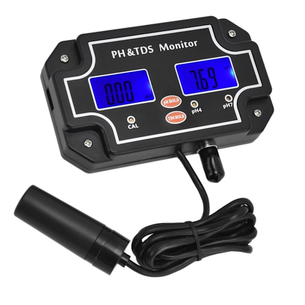 PH TDS-monitor LCD digital multifunktionell vattenkvalitetsanalys testare EU-kontakt 230V PH‑2683