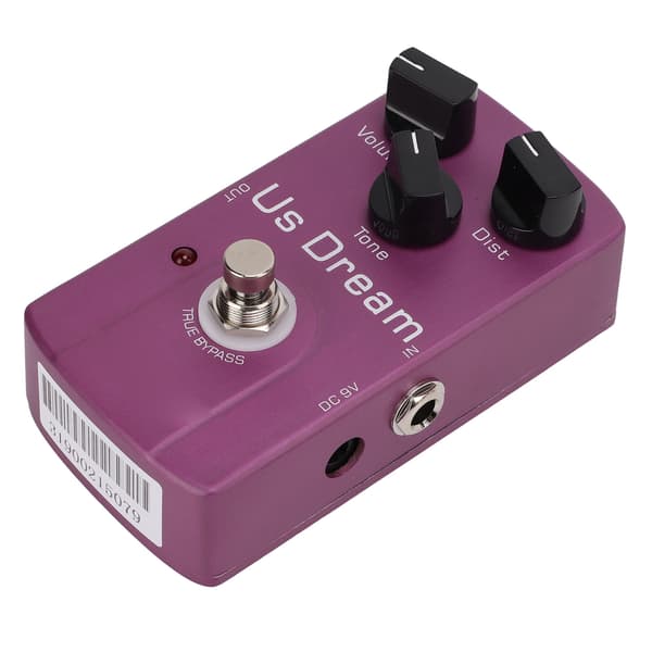Distortion Effect Analog Tube Speaker Guitar Monoblock Distortion Pedal med True Bypass 10mA