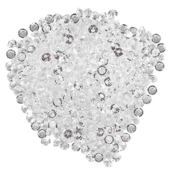 Transparenta akrylpärlor Bröllopsfest DIY-prydnad Vackra tillbehör Dekor (8mm 1000st)