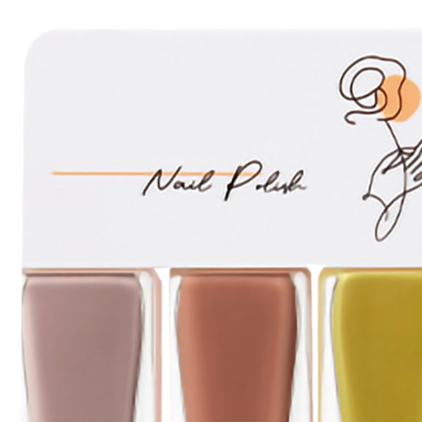 3-pack Vattenbaserat nagellackset för kvinnor, lätt att skala av, snabbtorkande nagellack för dejting, halloweenfest T06