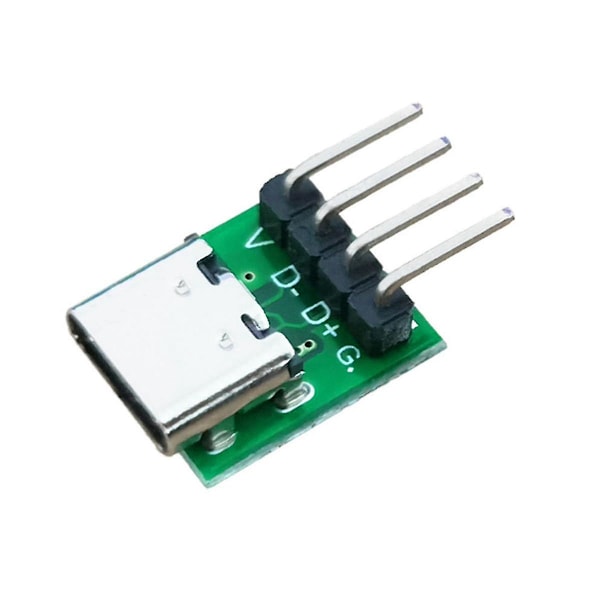 10 st Hona Kontakt USB Typ C Breakout Board med PCB Konverteringskort kompatibel Datakabel Tråd Kabelöverföring-B13