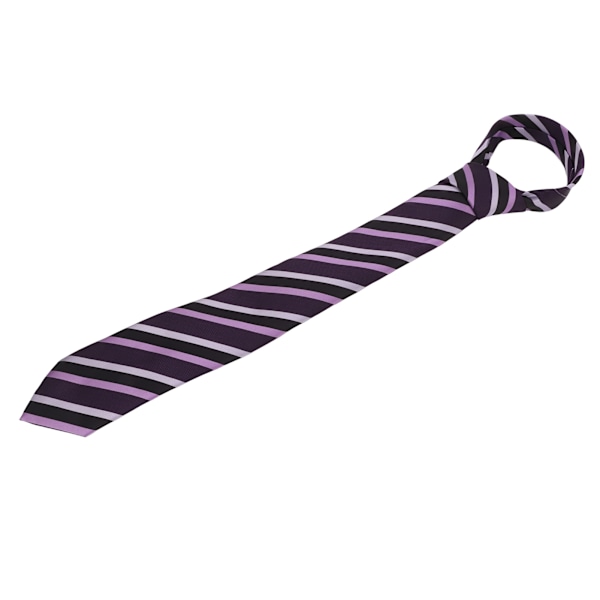 Herre slips med stribet design i polyester silke til forretnings- og fritidsstil, længde 146 cm, bredde 8 cm, slips til bryllupper og møder TT-05