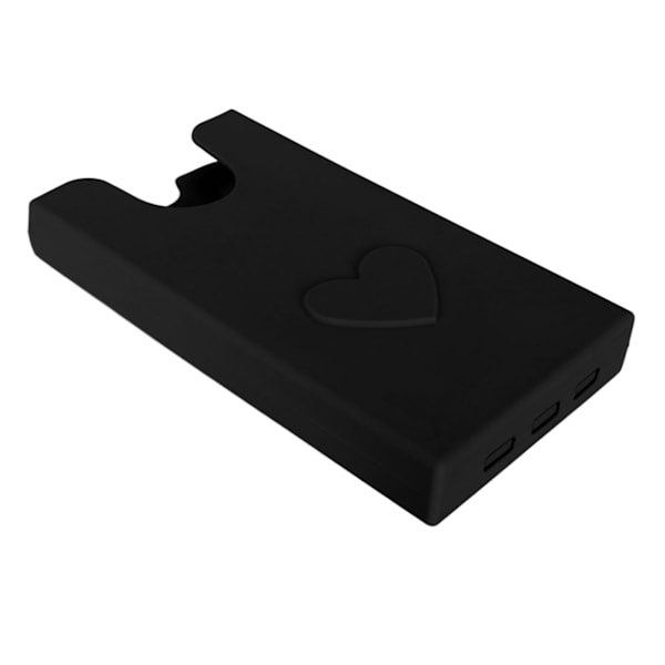 Strandtaske Telefonholder Silikone Telefon Etui Pungholder Indsæt Tilbehør Sikker Fastgørelse Hold Telefon Ved Hånd Sort