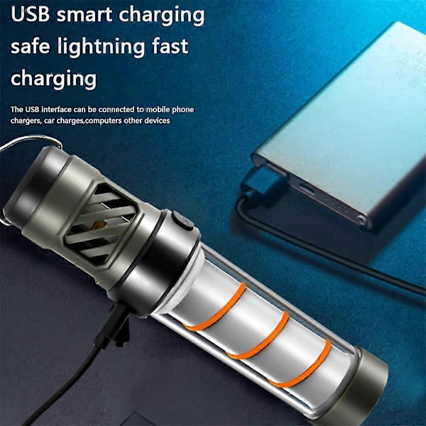 Myggdreper, USB-lading Buzzbug Myggfanger, Buzzbug Lanterne, Anti-myggenhet Bærbar for Hjem, Camping, Piknik -GSL FF GY ZD W