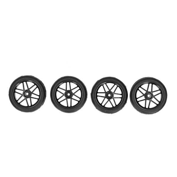 Kauko-ohjattavat kumirenkaat HSP 94122/94123/TT01/WF06 1/10 RC-autoon, musta
