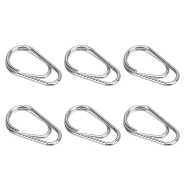 100 st Fiske Ring Hög Draghållfasthet Hållbara Fiske Snaps Lockar Anslutningar Nr 4