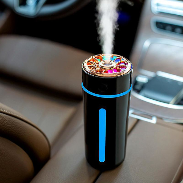 Mini USB -ilma kostutin Musta Kannettava puhdistuslaite Kotiin ja Toimistoon