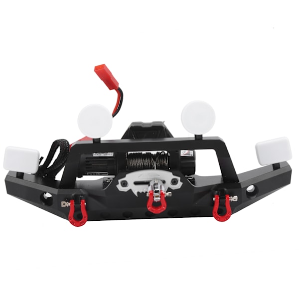 Frontfanger med LED-lys Elektrisk vinsj og kontroller for Traxxas TRX4/Axial Scx10 II