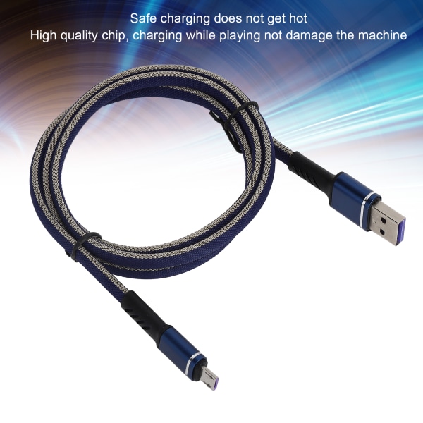 5A 1m Intelligent Snabbladdning USB -kabel Dataöverföringstråd för IOS/Android MobiltelefonMicro