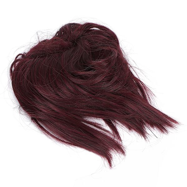 Rotete bolle-hårpynt kvinner Fasjonable updo hestehale syntetisk hårpynt for dating dansefest (Q17Wine#)
