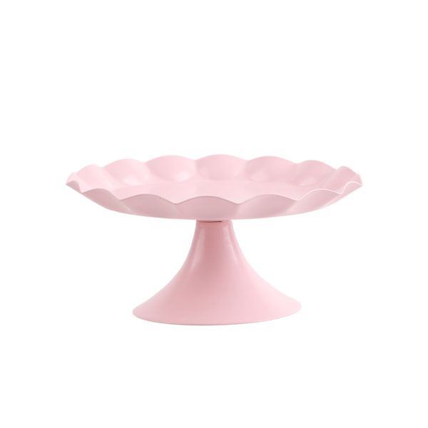 Kaktårtställ Minimalistisk Stabil Dekorativ Multifunktionell Tårtbricka Hållare för Cupcake Dessert Frukt Rosa S