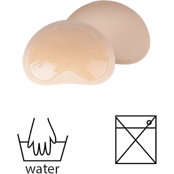 Silikon usynlige hjerte push-up pads - 2 par