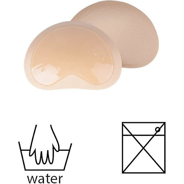 Silikone usynlige hjerteformede push-up pads - 2 par