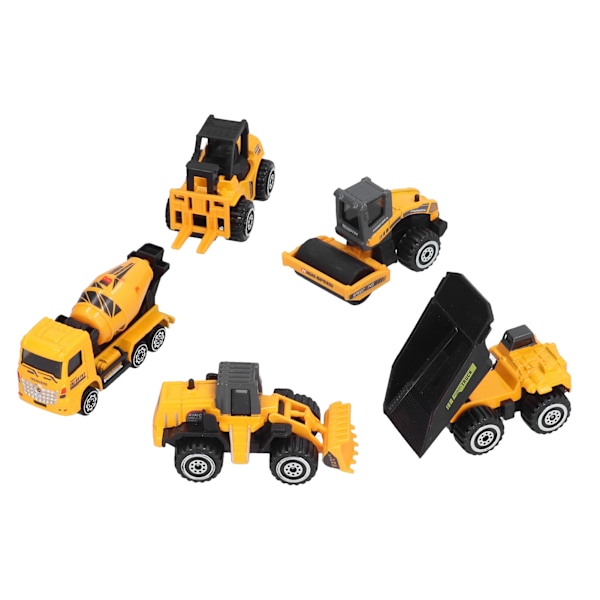 Konstruktionsfordonsleksaker Set Legering Lastbilar Modell Tank Lastbil Grävmaskin Bilar Playset 6 st