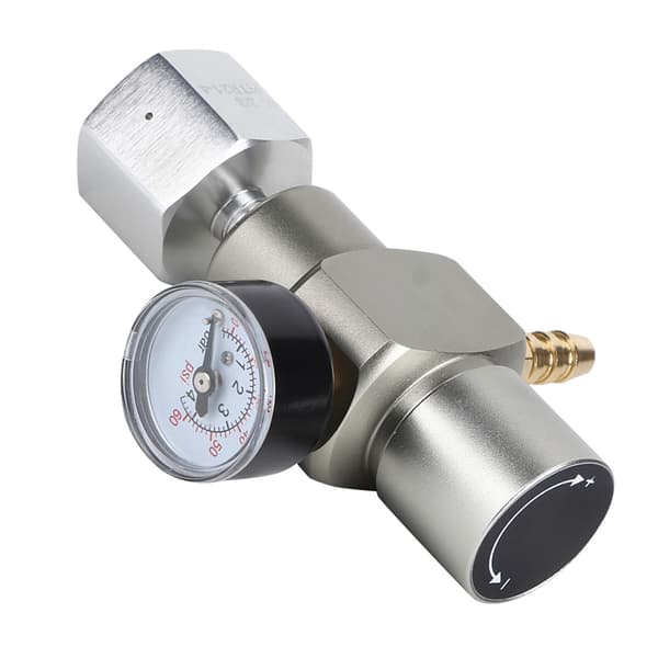 2 i 1 Mini CO2 Gassregulator Sodatrykkmanometer med adapter 3/8in til TR21.4