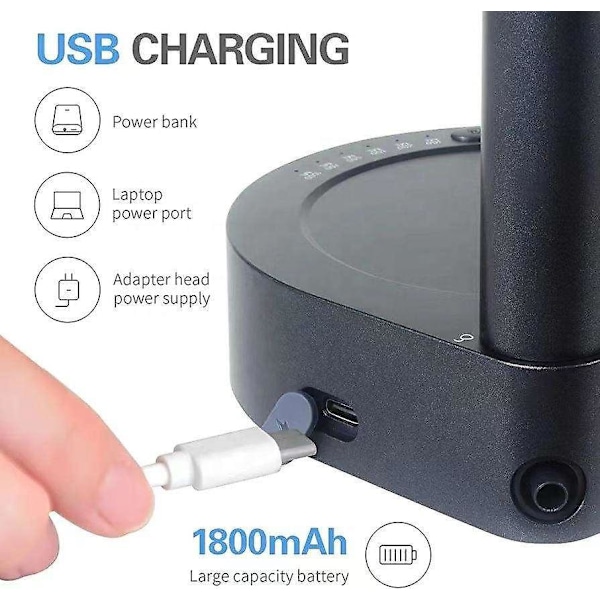 Bærbar USB-opladningsvandflaskedispenser til 5 gallons & universelle flasker