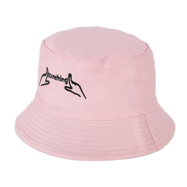 Pustemateriale barneklokkehatt, fasjonabel solbeskyttelse, bred brem baby solhatt for gutter og jenter, rosa