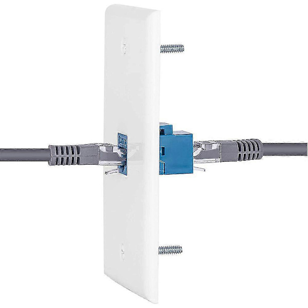 2 Pakkausta Ethernet Coax Seinälevy Pistorasia 1 Cat6 Portilla ja 1 Kullatulla Coax F Type Portilla RJ45 Wa