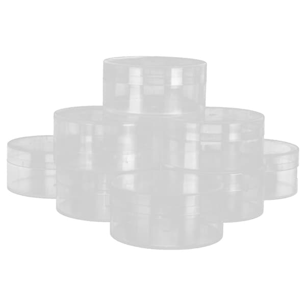 10 stk. Urdele Perle Opbevaringsboks Plast Smykker Hardware Små Genstande Beholder Sæt 8 cm