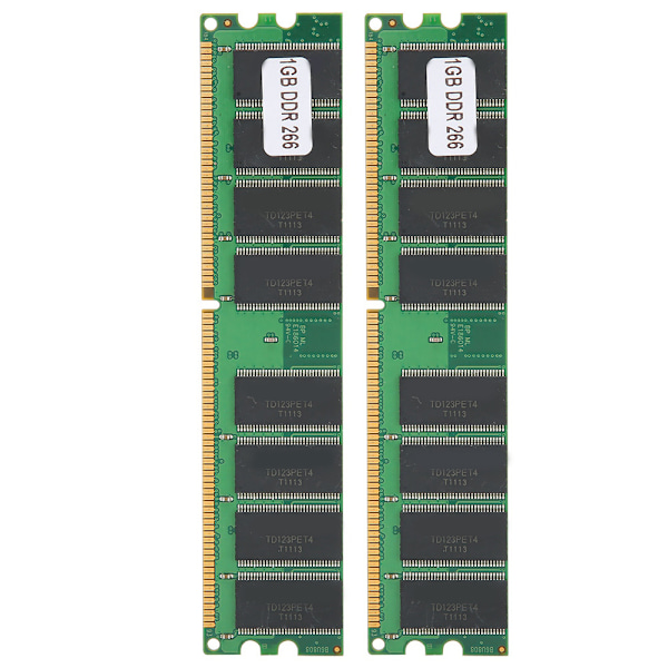2 kpl muistimoduulia Työpöytätietokone Kaksipuolinen 16-jyvä AMD:lle DDR 1 Gt 226 PC-2100