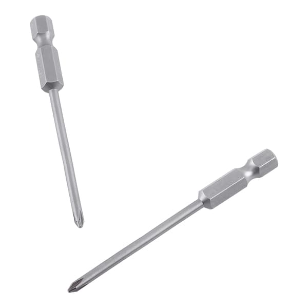 8 stk. 75 mm 1/4\" sekskantet magnetisk lang krydshoved skruetrækkerbitsæt