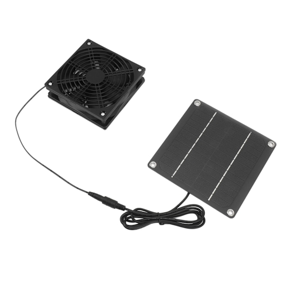 Solpanel fläktkit monokristallint kisel 2200RPM solcellsfläkt med skyddande lock för växthus