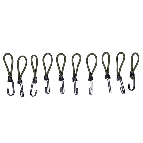 10 st Tält Elastiskt Rep med Haken Camping Tält Fixering Elastiskt Rep Tillbehör