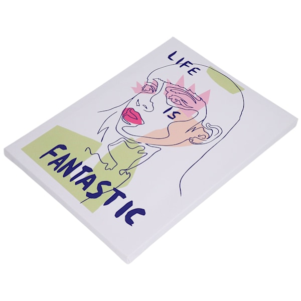 Väggkonst Canvas Retro Dekorativ Klar Tryck Hängande Målning för Café Vardagsrum Kontor Typ C
