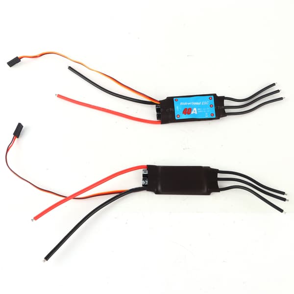 Toveis Brushless ESC Elektronisk Hastighetsregulator for RC Biler Skip Undervannspropell (40A) 40A