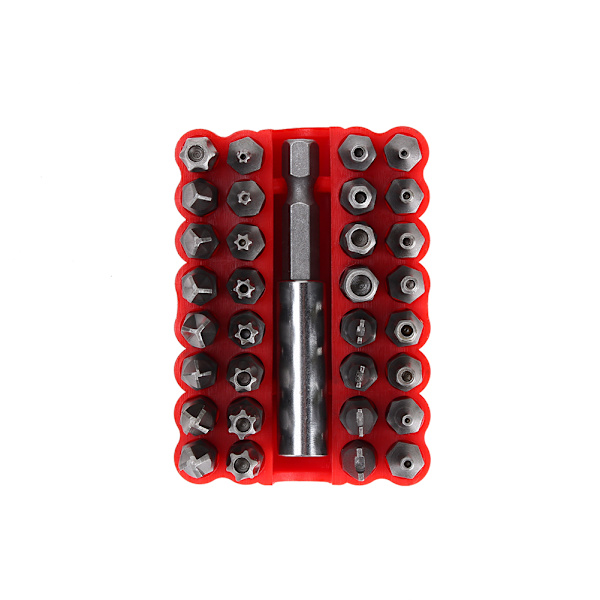 33 kpl peukaloinninkestävät terät kuusiokoloavainruuvit set 1/4' magneettipidike case