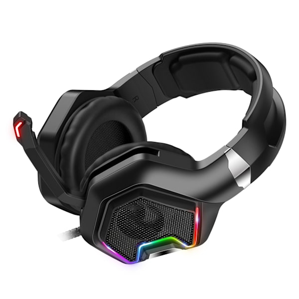 Peliheadset Bass Stereo Mukava Luonnollinen Kannettava E-urheilukuulokkeet PS4:lle ja PC:lle K10 Pro Musta