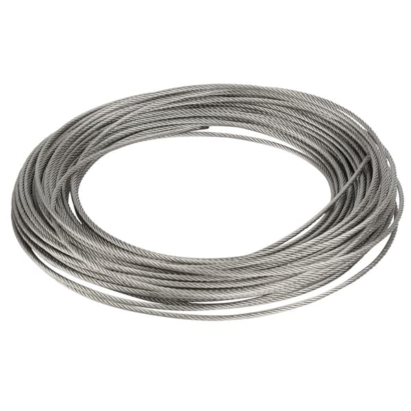1 stk 20m 304 rustfrit stålkabel wire hård ståltråd til fiskeri løft 2mm