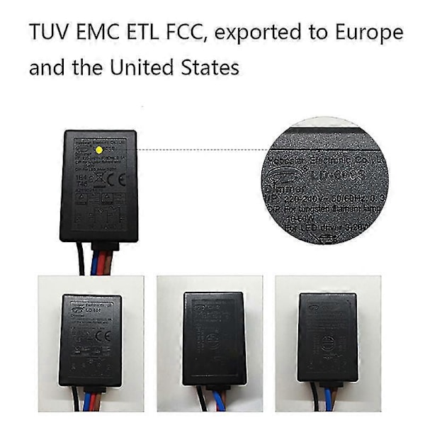 Ld-600s Inbyggd 3-vägs Finger Touch Dimmer På/Av-brytare Us Eu